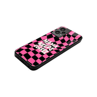 Mama Needs Coffee stylish phone case for oneplus nord ce 2 lite | glossy glass and slim fit