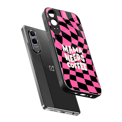 Mama Needs Coffee sleek oneplus nord ce 4 lite cover with tempered glass back and TPU edges
