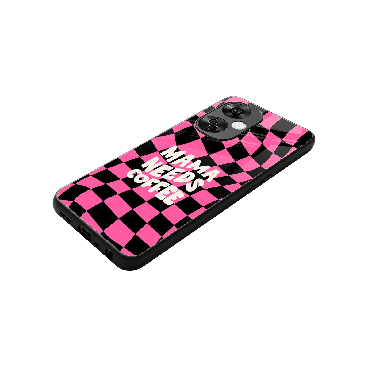 Mama Needs Coffee stylish phone case for oneplus nord ce 3 lite | glossy glass and slim fit