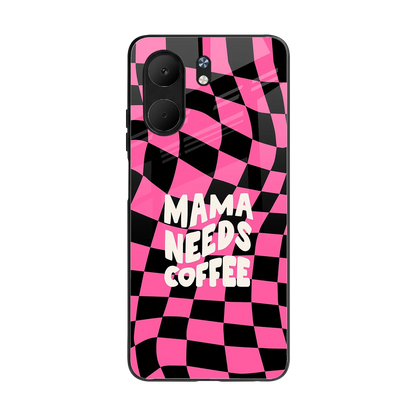 Mama Needs Coffee back phone cover | glass case for oppo a5x 5g