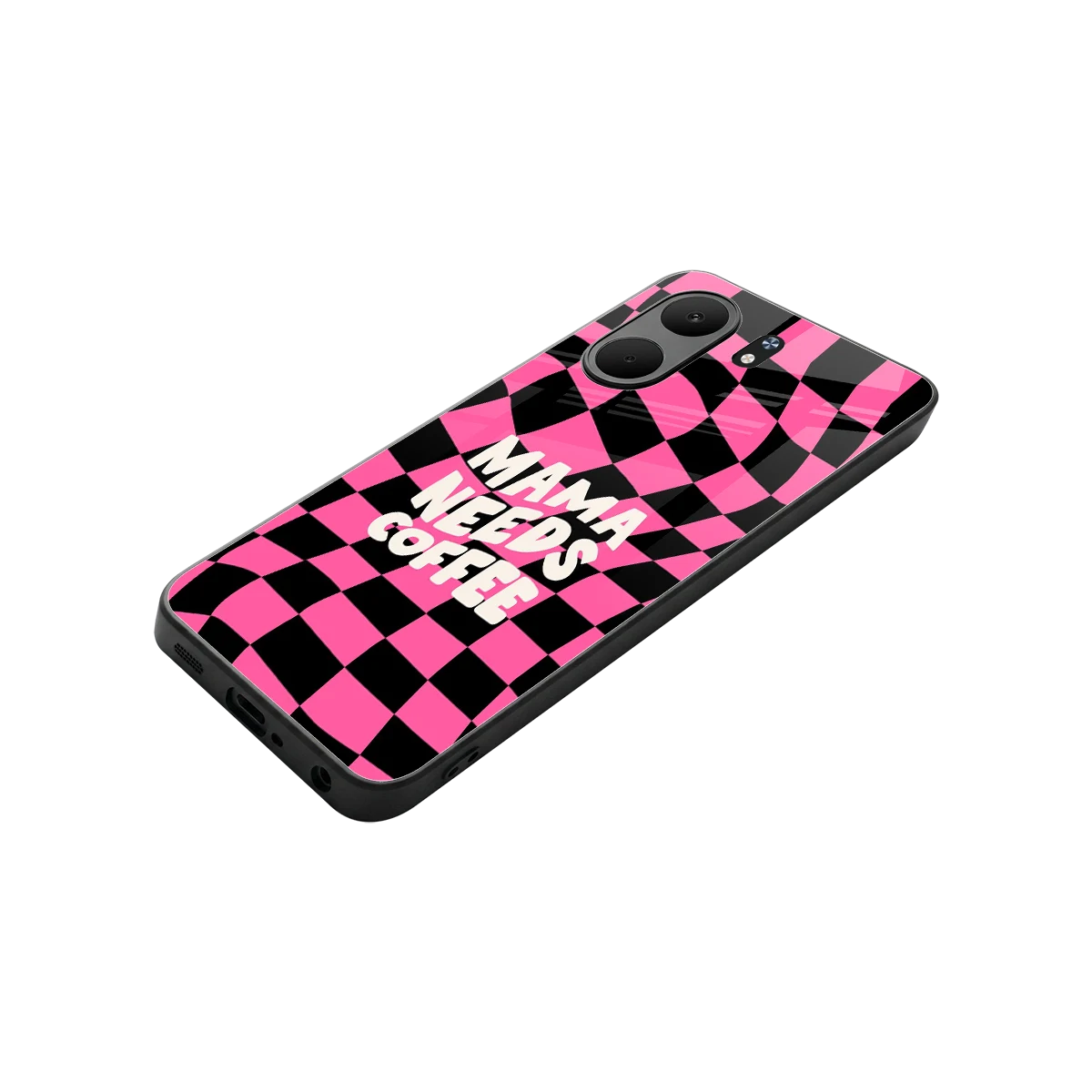 Mama Needs Coffee stylish phone case for oppo a5x 5g | glossy glass and slim fit
