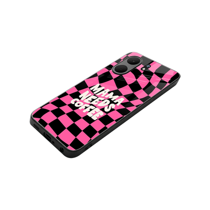 Mama Needs Coffee stylish phone case for oppo a5x 5g | glossy glass and slim fit