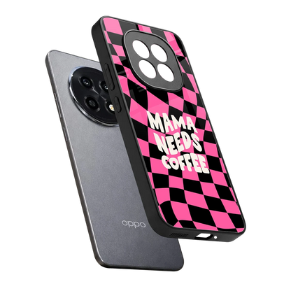 Mama Needs Coffee sleek oppo f29 pro 5g cover with tempered glass back and TPU edges