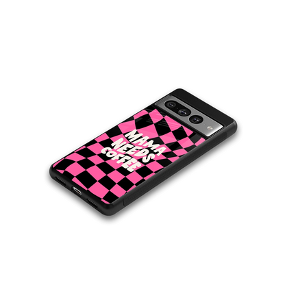 Mama Needs Coffee google pixel 7 pro mobile cover | shockproof glass phone case