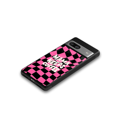 Mama Needs Coffee google pixel 7a mobile cover | shockproof glass phone case