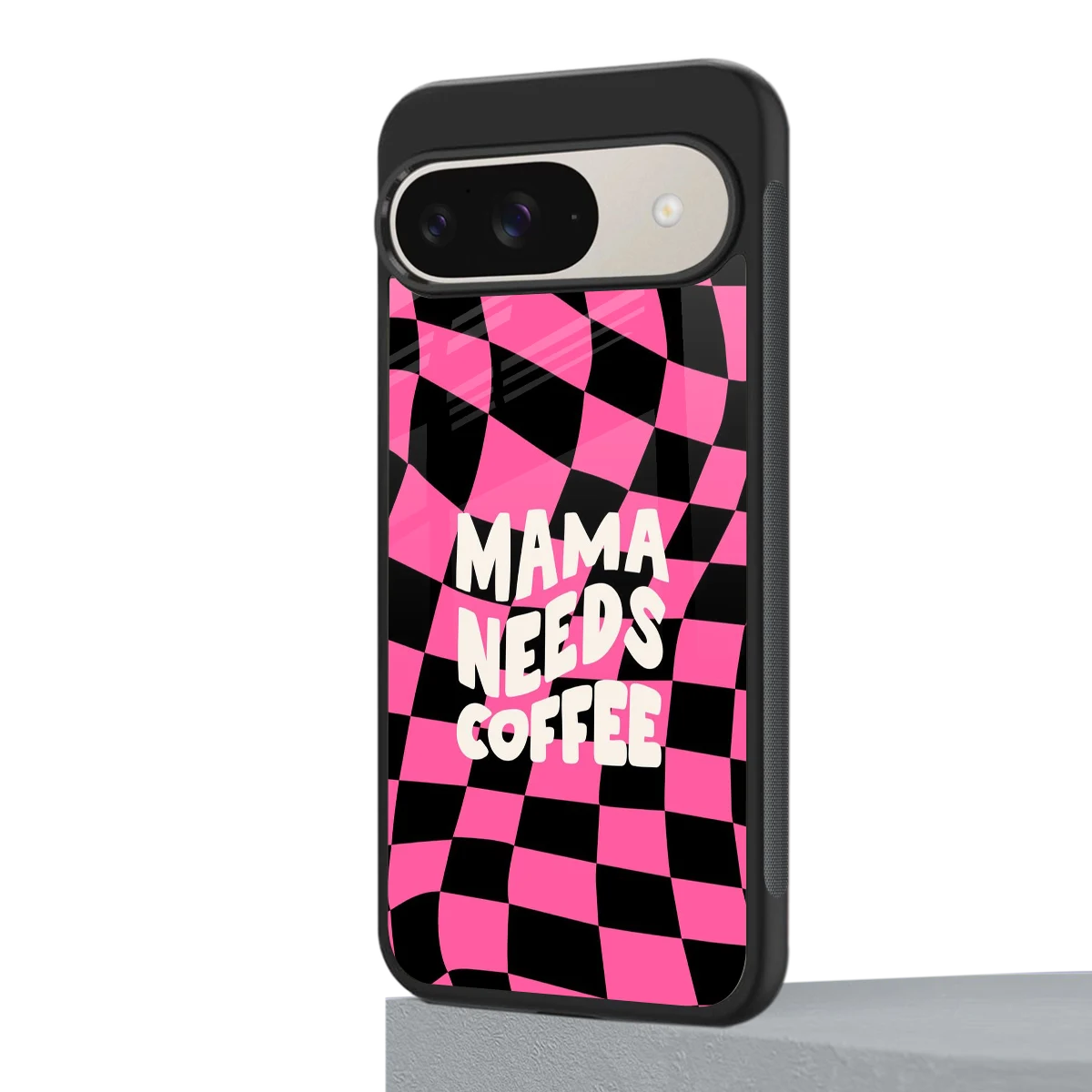 Mama Needs Coffee google pixel 9 mobile cover | shockproof glass phone case