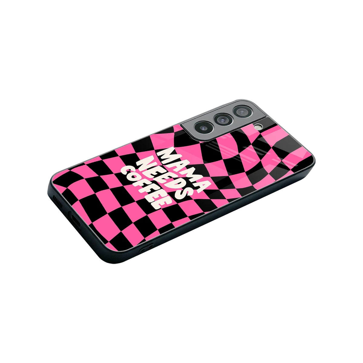 Mama Needs Coffee stylish phone case for samsung galaxy s22 | glossy glass and slim fit