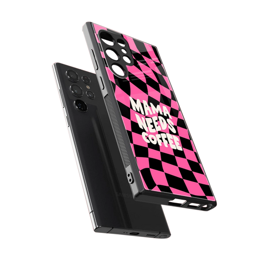 Mama Needs Coffee sleek samsung galaxy s23 ultra cover with tempered glass back and TPU edges