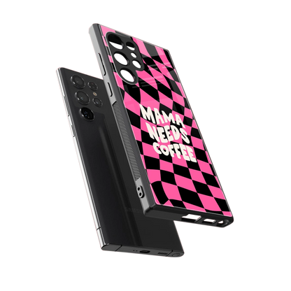 Mama Needs Coffee sleek samsung galaxy s24 ultra cover with tempered glass back and TPU edges