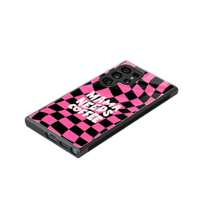 Mama Needs Coffee stylish phone case for samsung galaxy s23 ultra | glossy glass and slim fit