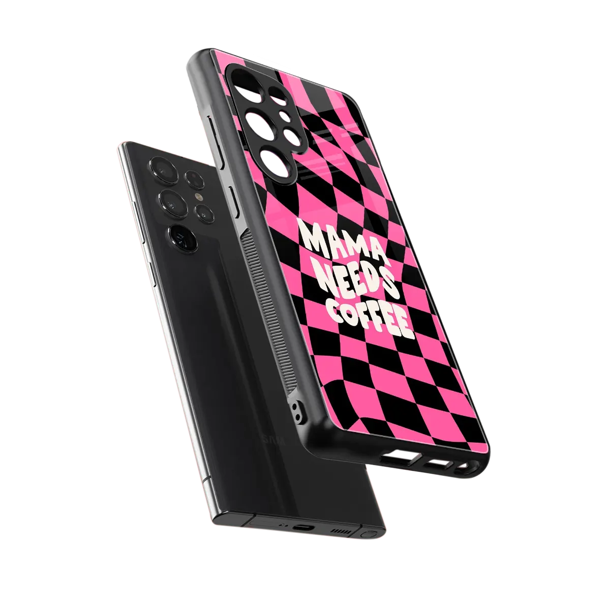 Mama Needs Coffee sleek samsung galaxy s25 ultra cover with tempered glass back and TPU edges