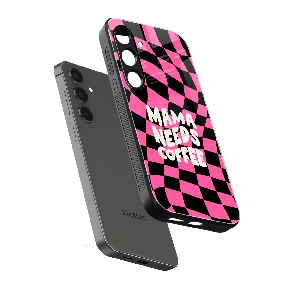 Mama Needs Coffee sleek samsung galaxy s24 plus cover with tempered glass back and TPU edges