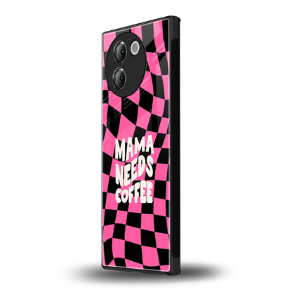 Mama Needs Coffee vivo v30e mobile cover | shockproof glass phone case