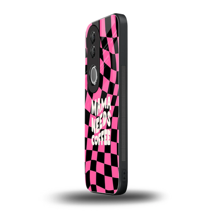 Mama Needs Coffee vivo v50 mobile cover | shockproof glass phone case