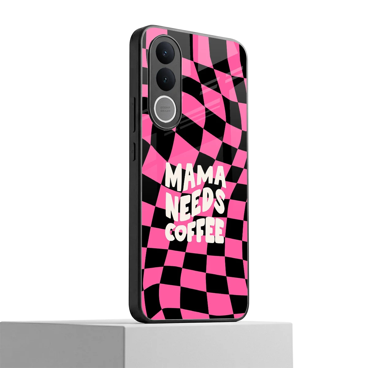 Mama Needs Coffee vivo v70 fe mobile cover | shockproof glass phone case
