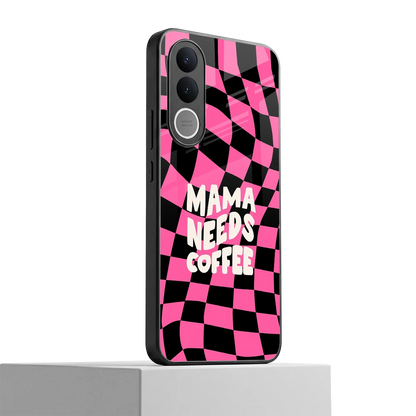 Mama Needs Coffee vivo v70 fe mobile cover | shockproof glass phone case