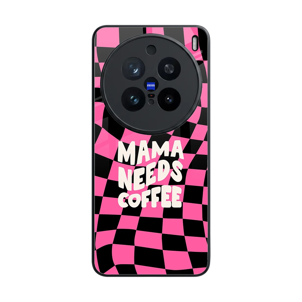 Mama Needs Coffee back phone cover | glass case for vivo x200 pro