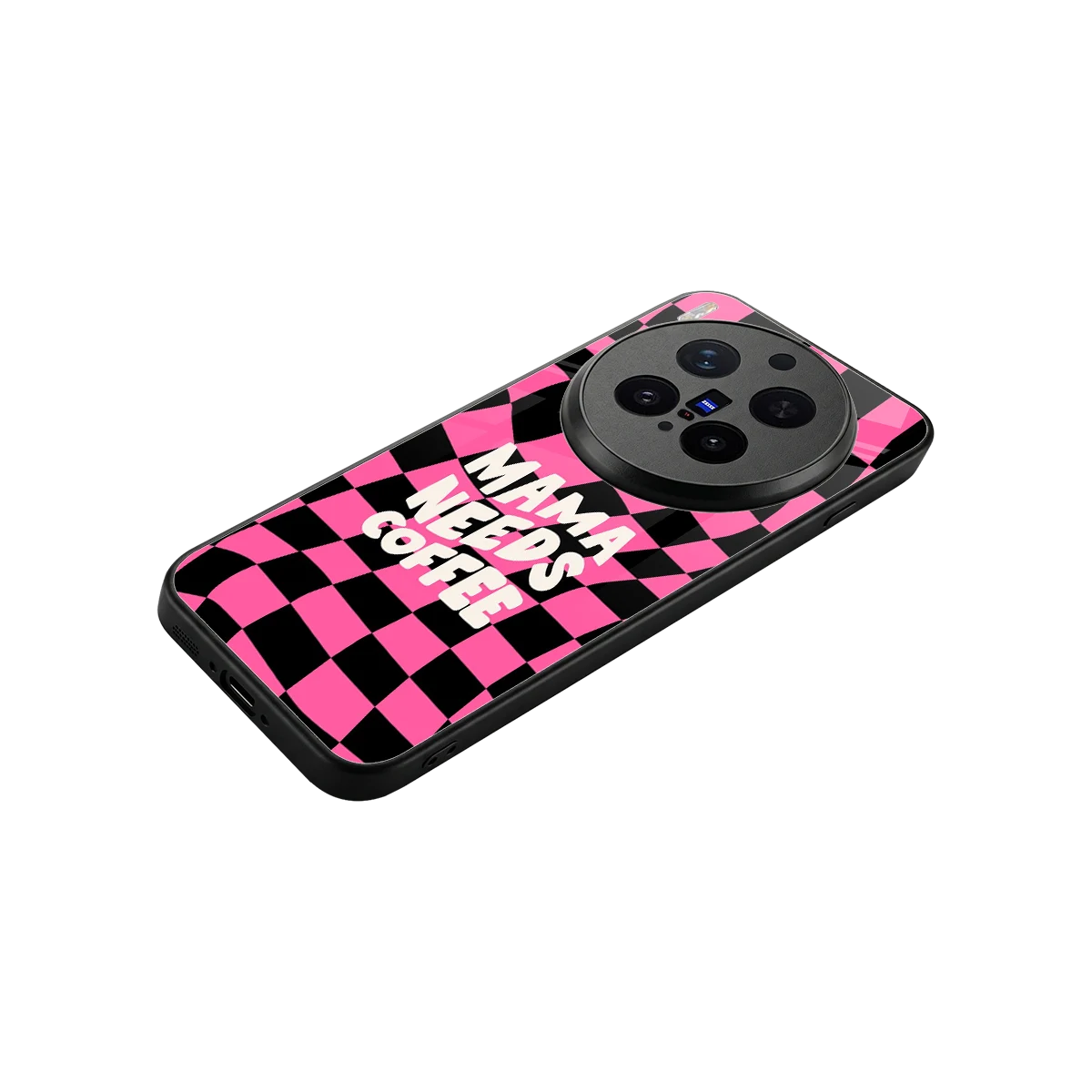 Mama Needs Coffee stylish phone case for vivo x300 pro | glossy glass and slim fit