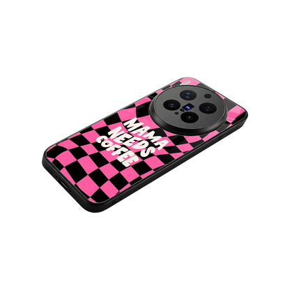 Mama Needs Coffee stylish phone case for vivo x300 pro | glossy glass and slim fit