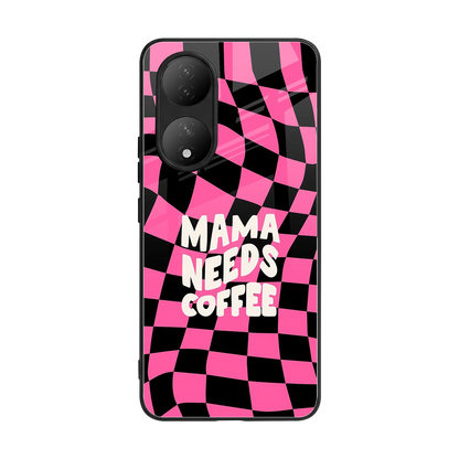 Mama Needs Coffee back phone cover | glass case for Vivo-y100