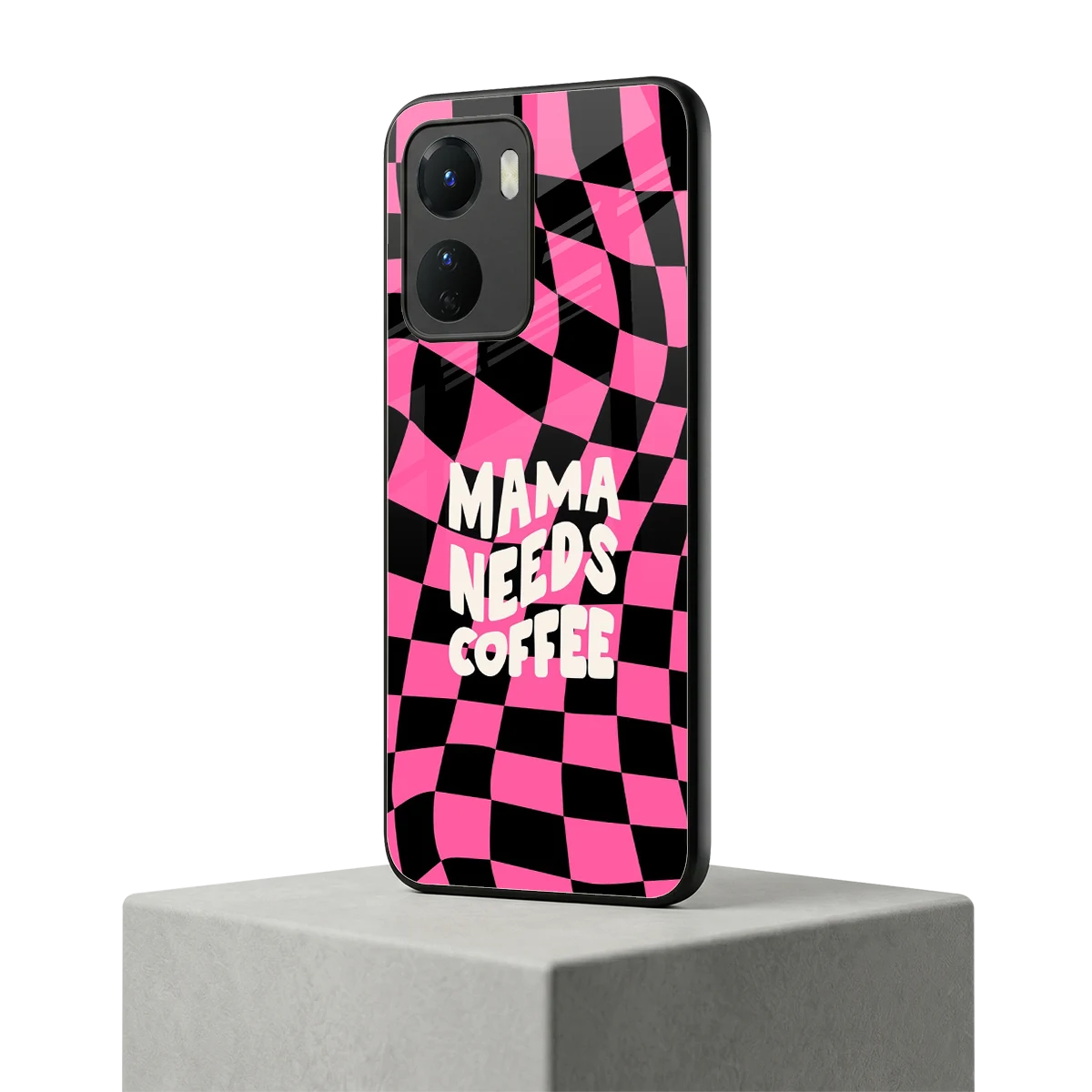 Mama Needs Coffee vivo y16 mobile cover | shockproof glass phone case