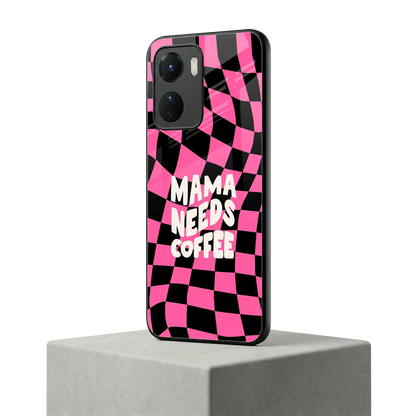 Mama Needs Coffee vivo y16 mobile cover | shockproof glass phone case