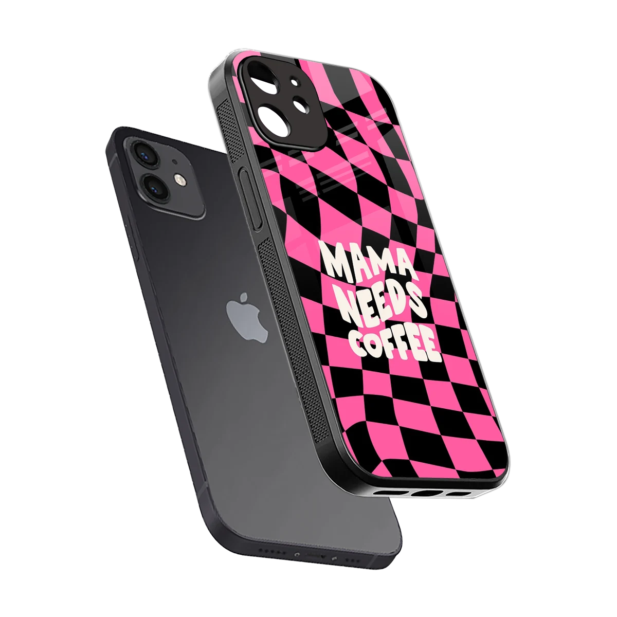 Mama Needs Coffee sleek iphone 11 cover with tempered glass back and TPU edges