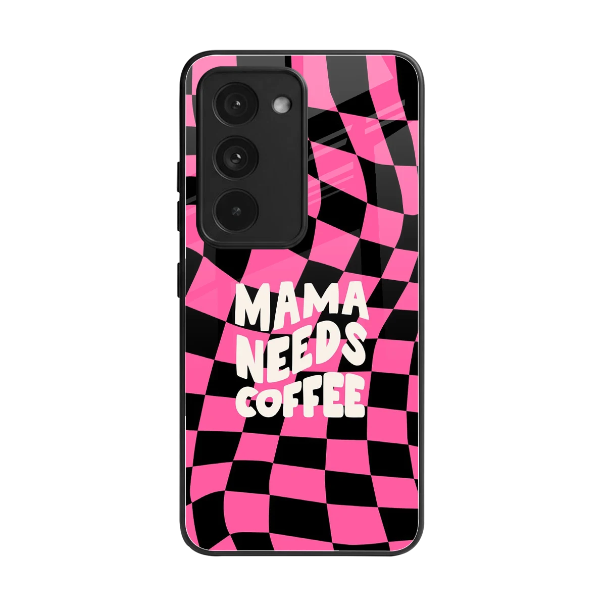 Mama Needs Coffee back phone cover | glass case for redmi 15 5g