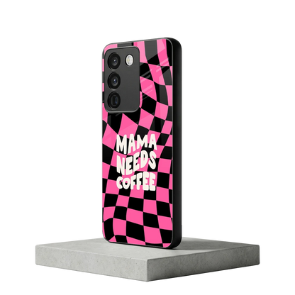 Mama Needs Coffee vivo y200 5g mobile cover | shockproof glass phone case