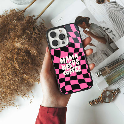 Mama Needs Coffee Phone Case for Iphone 16 | Glass Case