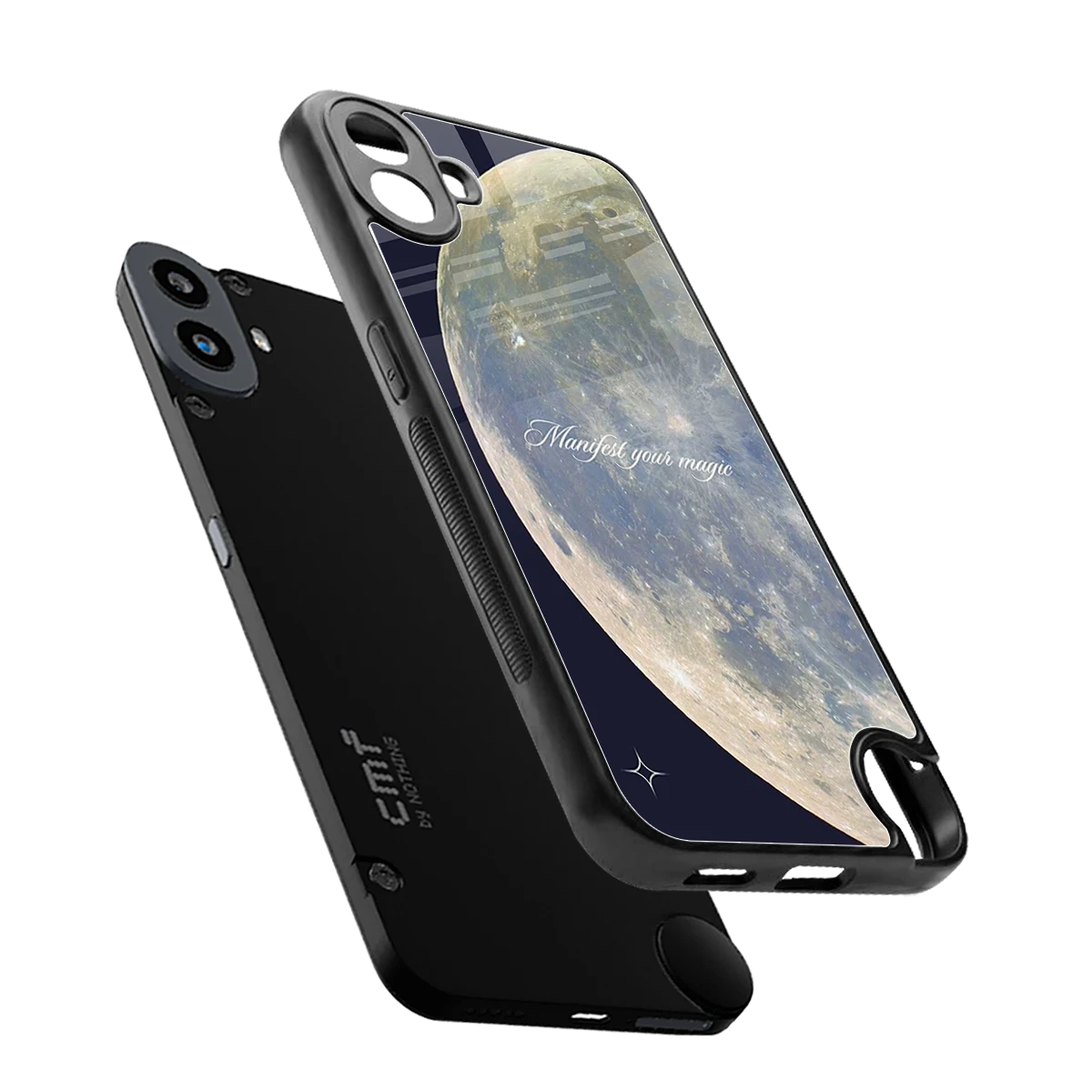 Manifest Glow sleek cmf nothing phone 1 cover with tempered glass back and TPU edges