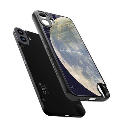 Manifest Glow sleek cmf nothing phone 1 cover with tempered glass back and TPU edges