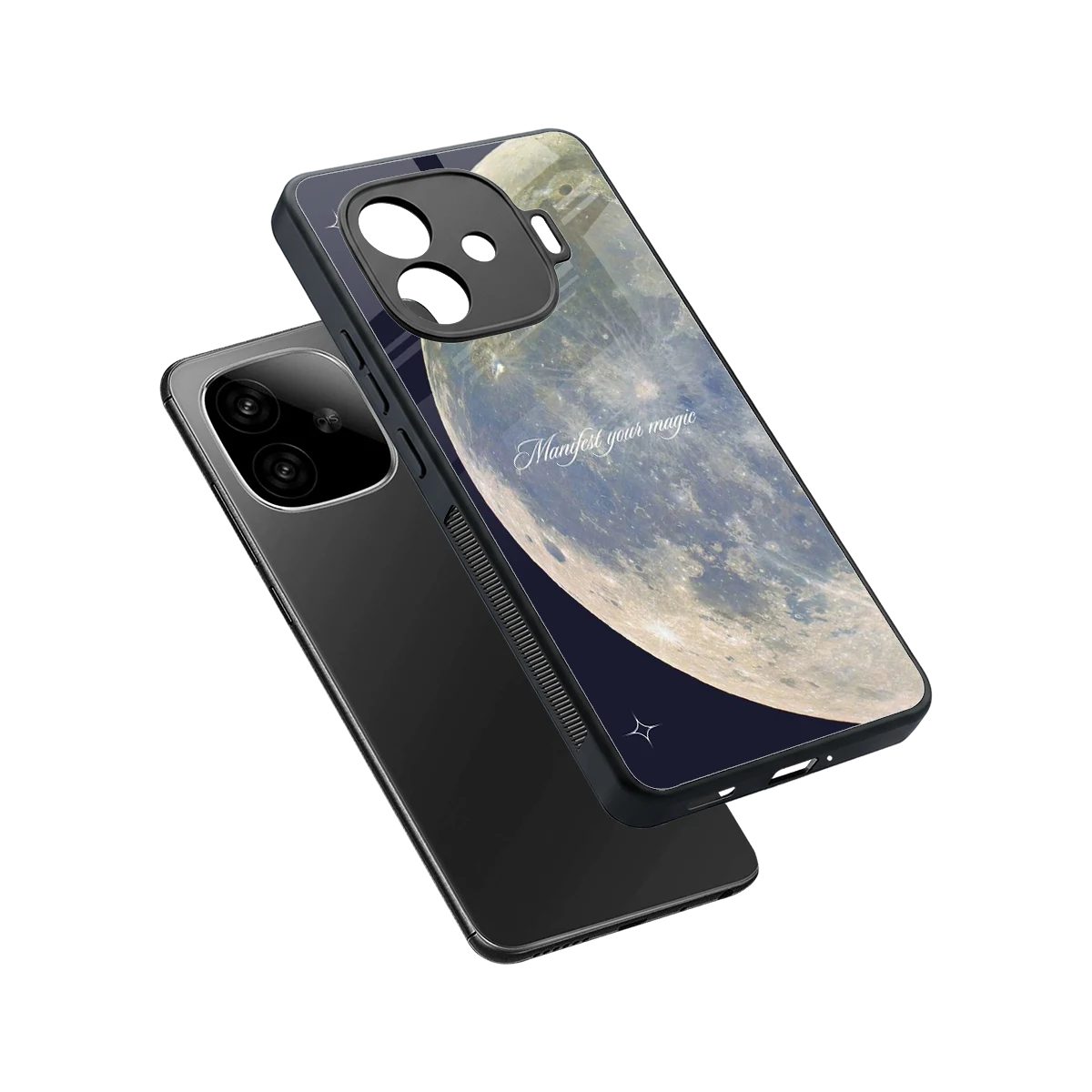 Manifest Glow sleek iqoo neo 10r 5g cover with tempered glass back and TPU edges
