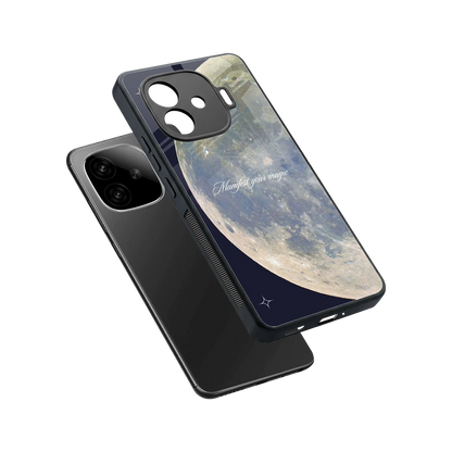 Manifest Glow sleek iqoo neo 10r 5g cover with tempered glass back and TPU edges