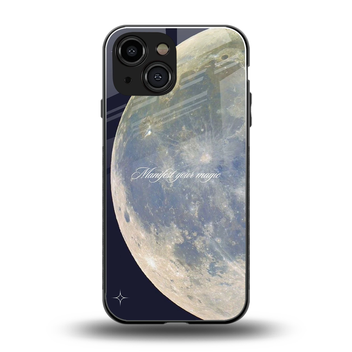 Manifest Glow back phone cover | glass case for iphone 13 mini
