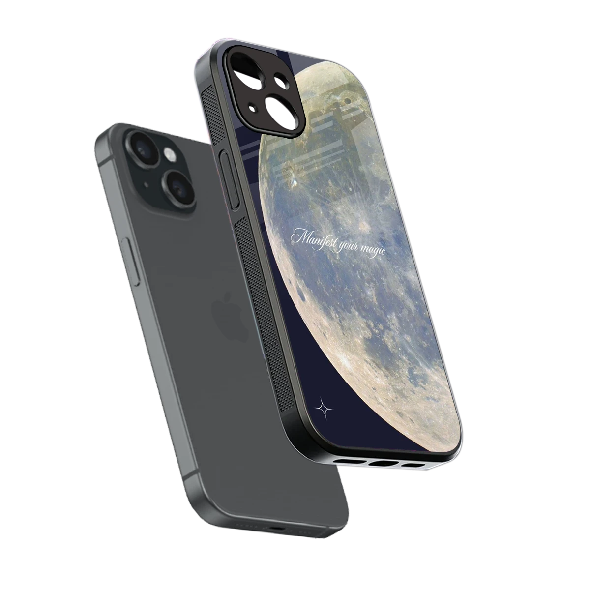 Manifest Glow sleek iphone 14 cover with tempered glass back and TPU edges