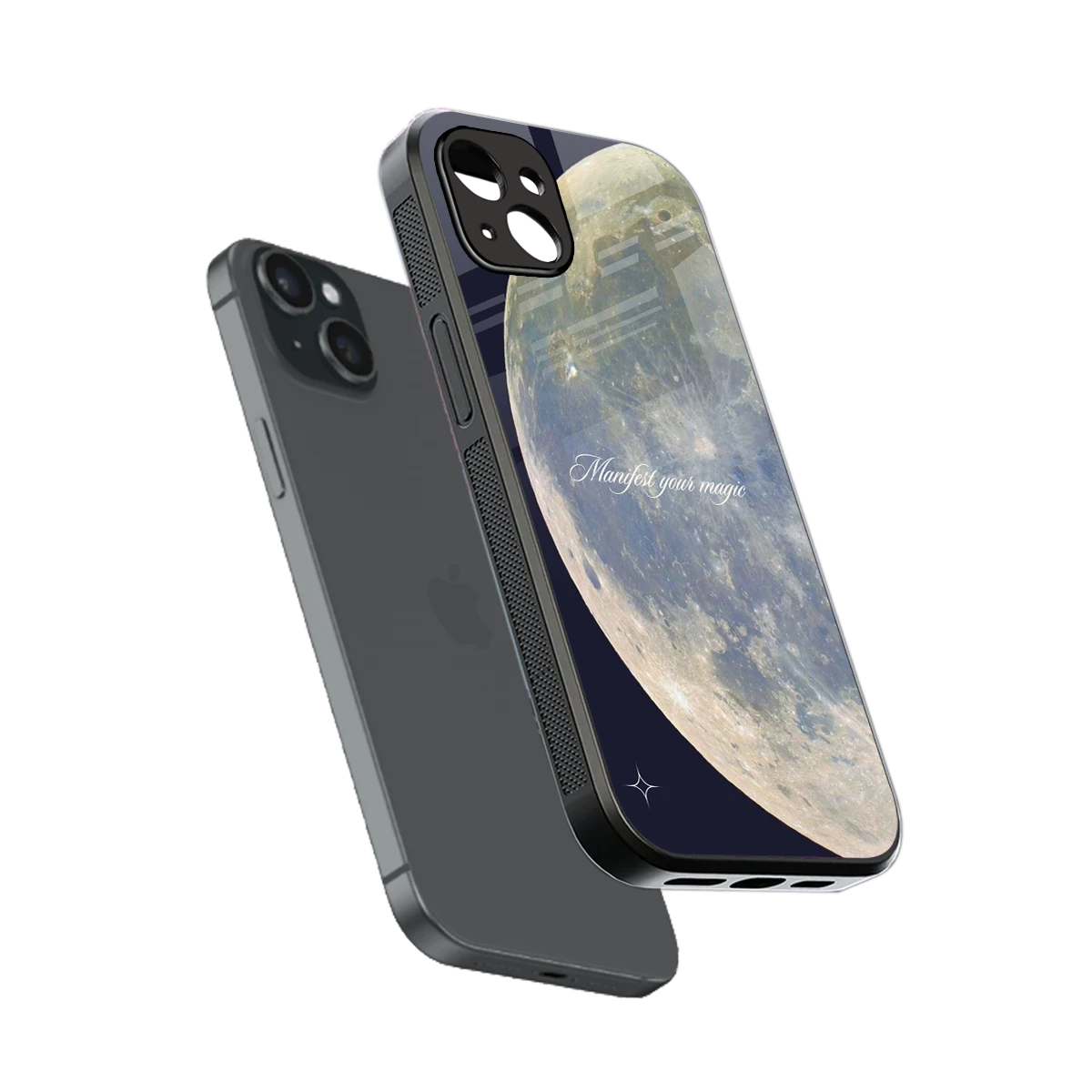 Manifest Glow sleek iphone 15 plus cover with tempered glass back and TPU edges