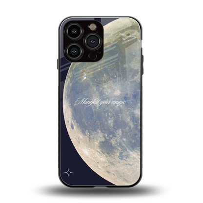 Manifest Glow back phone cover | glass case for iphone 15 pro max