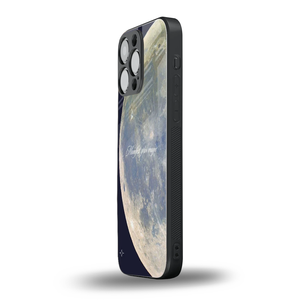 Manifest Glow iphone 15 pro max mobile cover | shockproof glass phone case