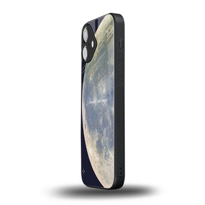 Manifest Glow iphone 16 plus mobile cover | shockproof glass phone case