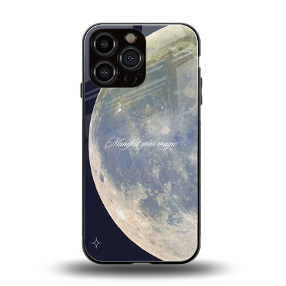 Manifest Glow back phone cover | glass case for iphone 16 pro max