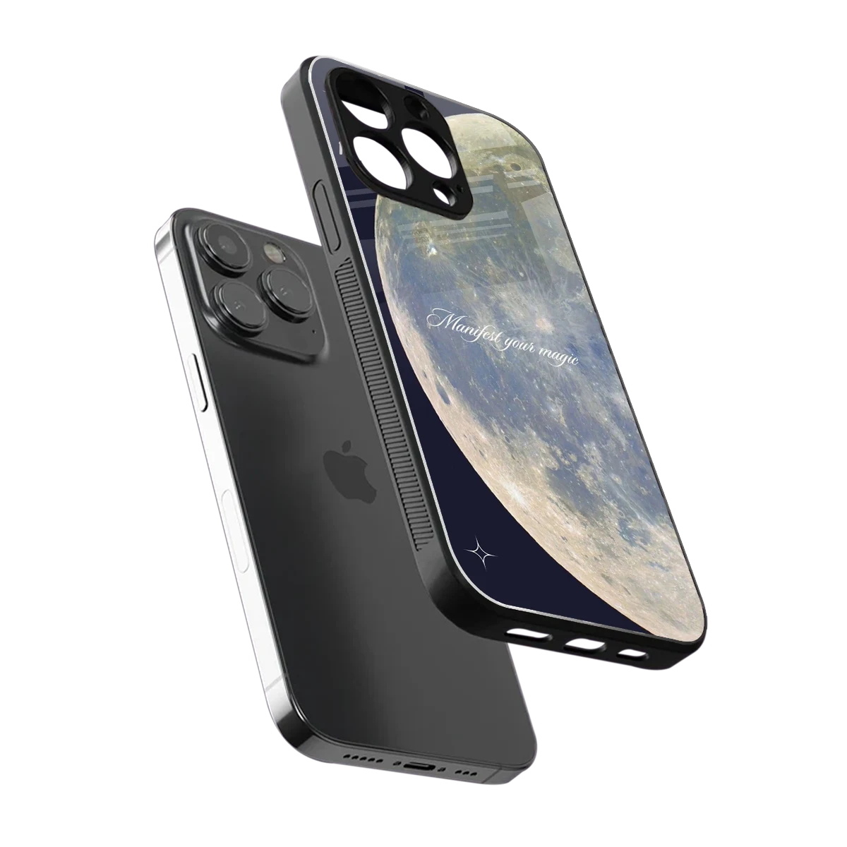 Manifest Glow sleek iphone 16 pro max cover with tempered glass back and TPU edges