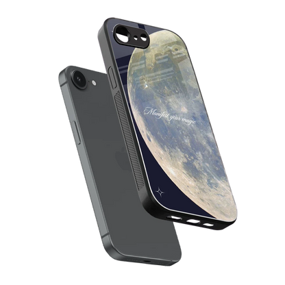 Manifest Glow sleek iphone 16e cover with tempered glass back and TPU edges