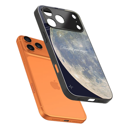 Manifest Glow sleek iphone 17 pro max cover with tempered glass back and TPU edges