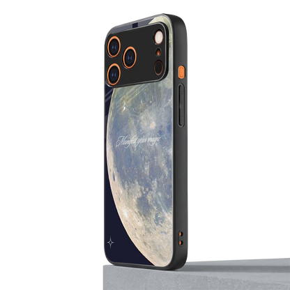 Manifest Glow iphone 17 pro max mobile cover | shockproof glass phone case