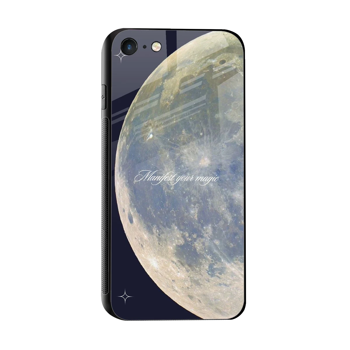 Manifest Glow sleek iphone 7 cover with tempered glass back and TPU edges