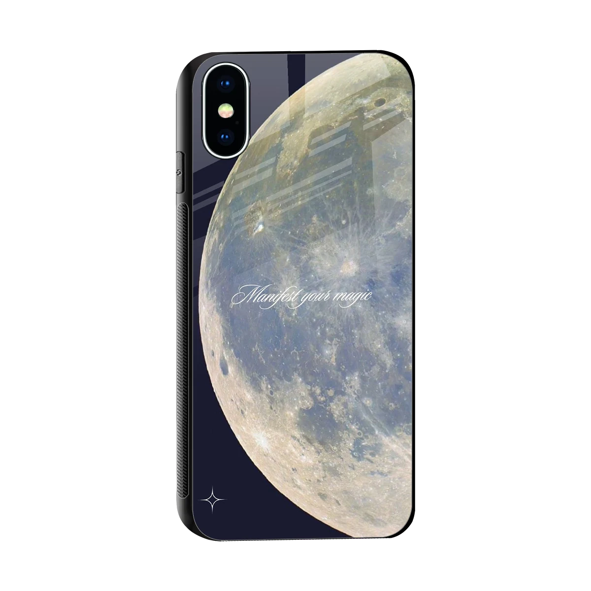 Manifest Glow sleek iphone xs cover with tempered glass back and TPU edges