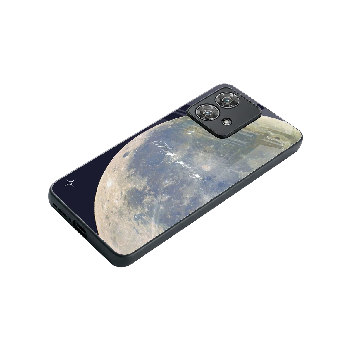 Manifest Glow stylish phone case for motorola edge 40 neo 5g | glossy glass and slim fit