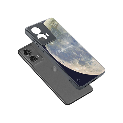 Manifest Glow sleek motorola edge 50 fusion cover with tempered glass back and TPU edges