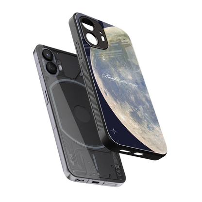 Manifest Glow sleek nothing phone 2 cover with tempered glass back and TPU edges